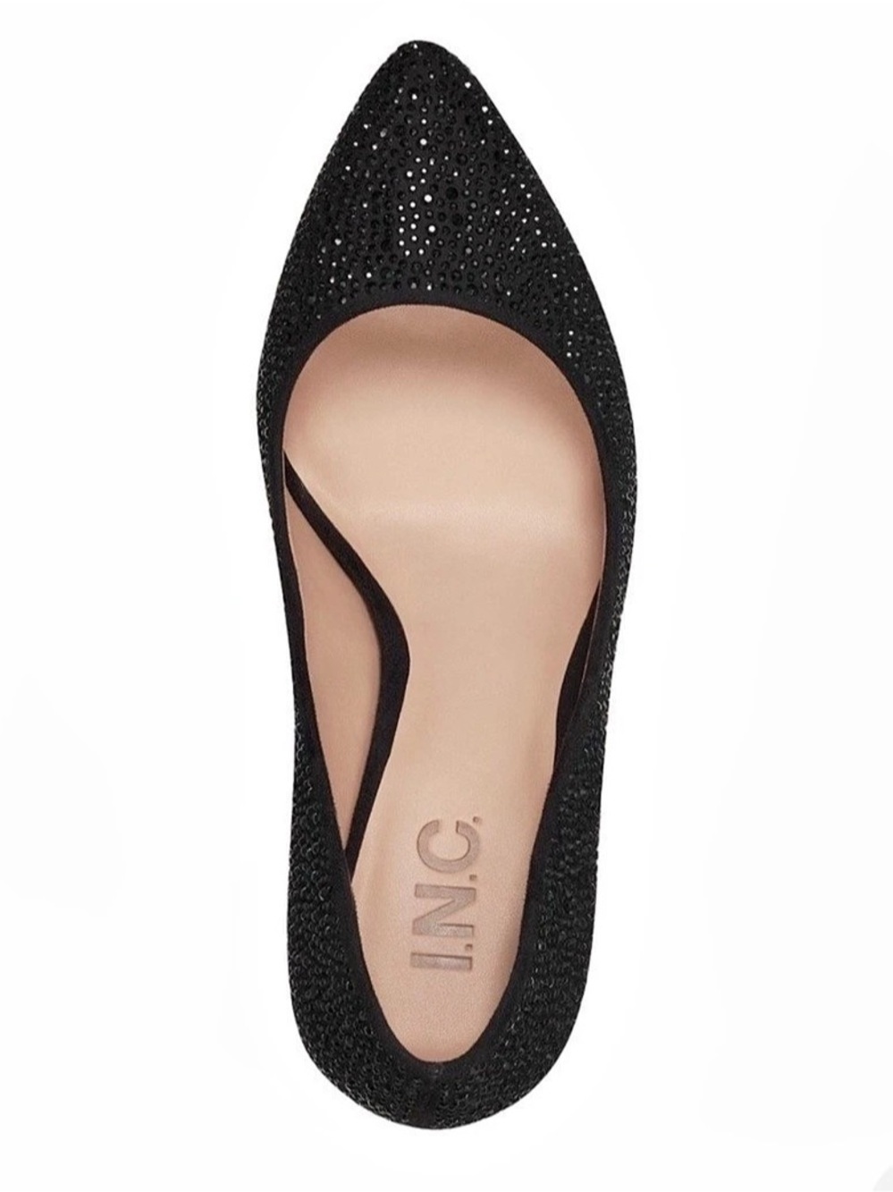 INC Rhinestone Pointed-Toe Heels Black - Picture 4 of 8